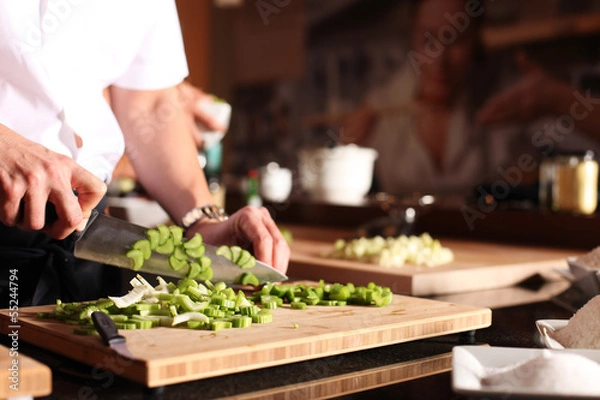 Obraz Gemüse schneiden