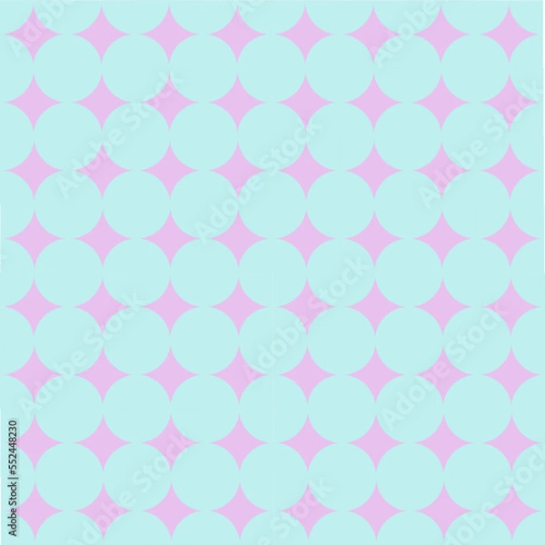 Fototapeta turquoise and pink pattern