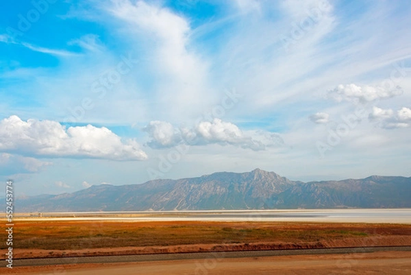 Fototapeta landscape with clouds