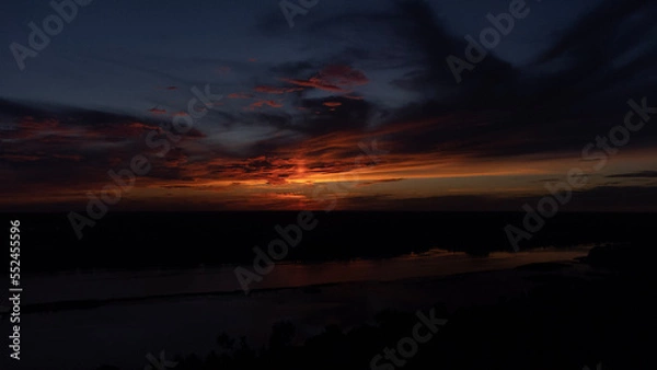 Obraz sunset over the lake