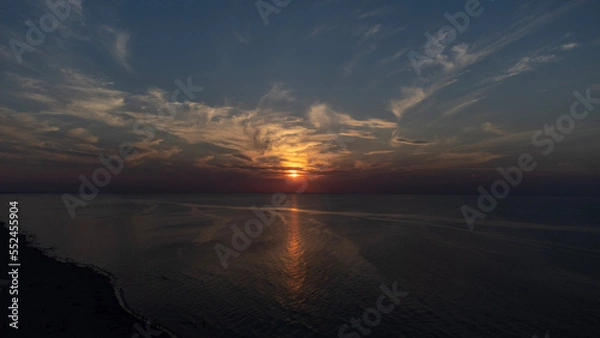 Obraz sunset over the lake