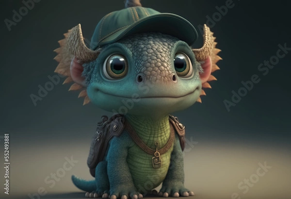 Fototapeta Generative AI.   Dragon Character No.37