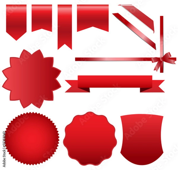 Fototapeta zestaw czerwony