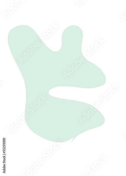 Fototapeta Pastel Abstract Shapes Blob Graphic 