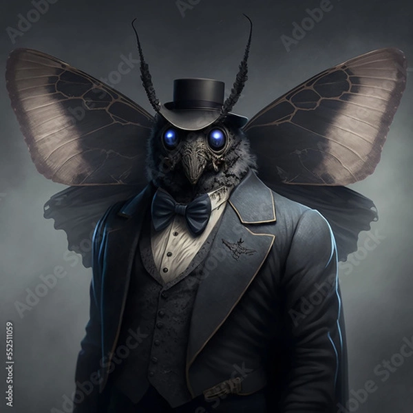 Obraz 1800's Mothman AI Generated