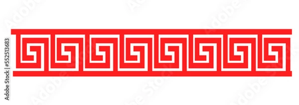 Obraz Pattern frame Chinese traditional style vector illustration