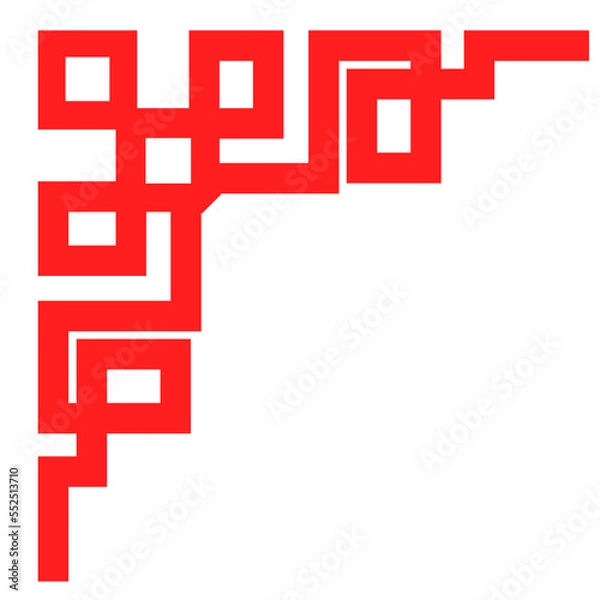 Obraz Pattern frame Chinese traditional style vector illustration