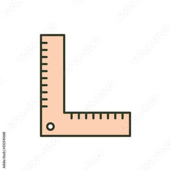Obraz Ruler icon vector design templates
