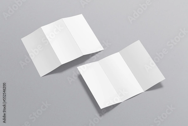 Obraz Trifold Brochure Blank Mockup