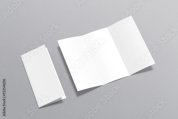 Obraz Trifold Brochure Blank Mockup