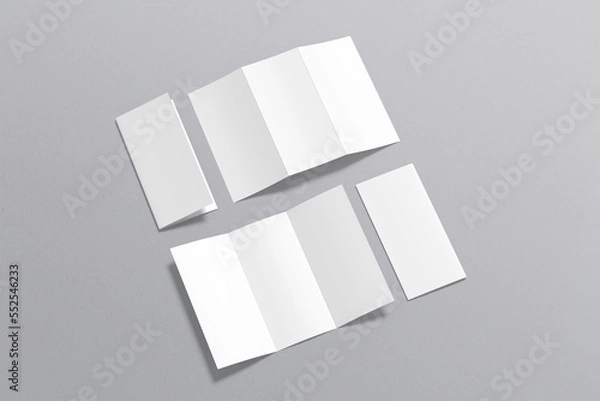 Obraz Trifold Brochure Blank Mockup