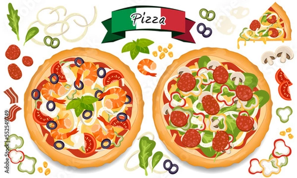 Obraz ピザ_トッピング