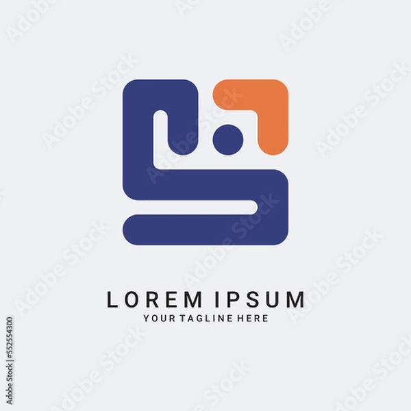 Obraz simple abstract logo design