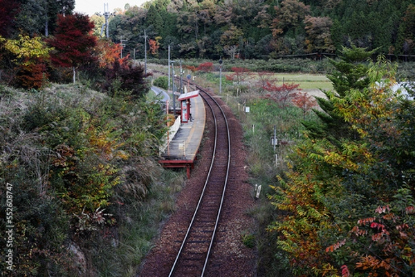 Obraz 電車を待つ人