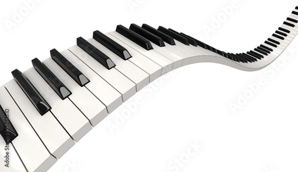Obraz Klucze fortepianowe (w tym ścieżka przycinania)