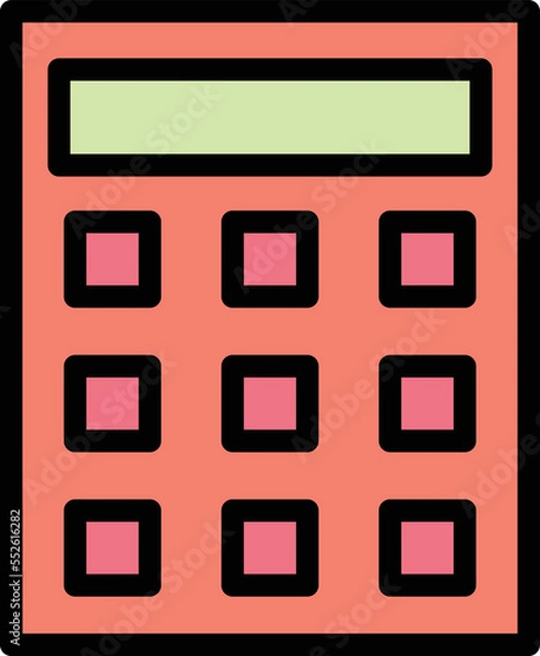 Fototapeta Calculator Vector Icon Design Illustration