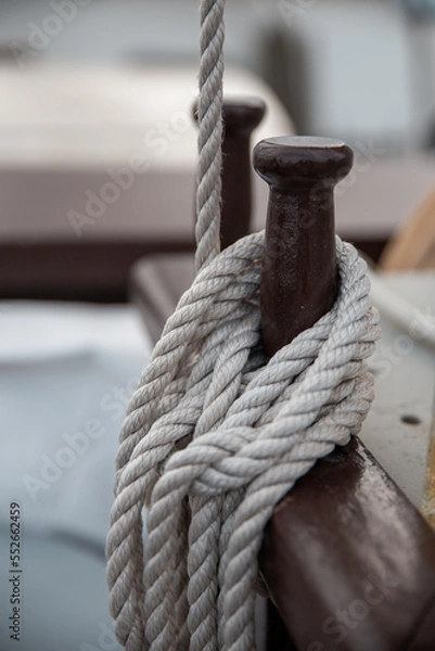 Obraz Seil an einem Schiff