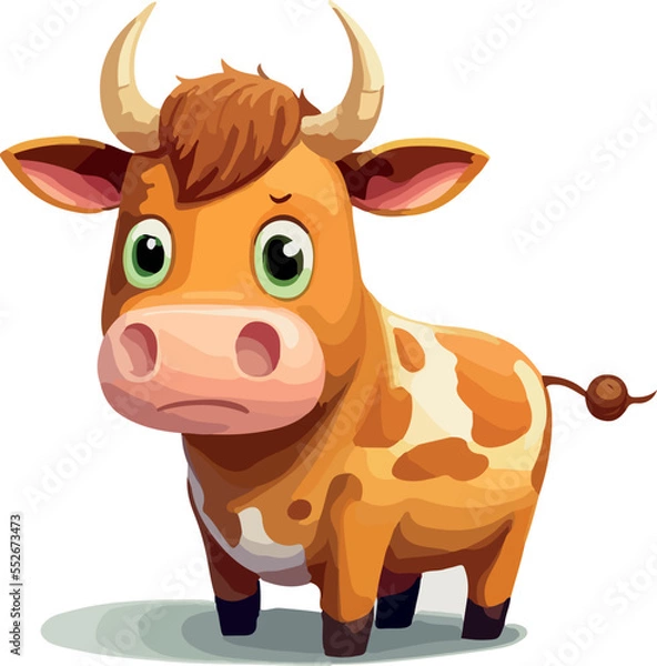 Obraz Cute vector cow