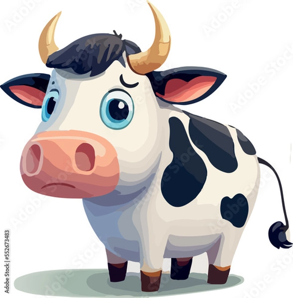 Obraz A cute vector cow