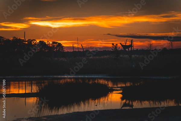 Obraz Sunset Over the Marsh