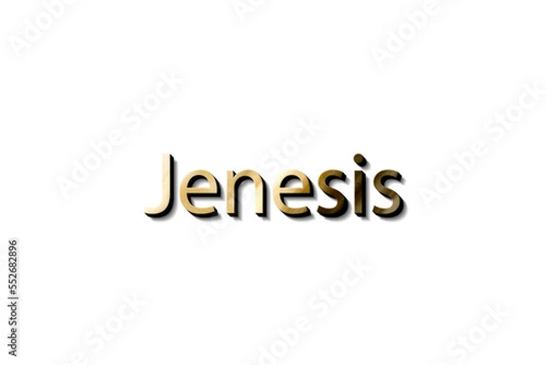 Fototapeta JENESIS NAME MOCKUP