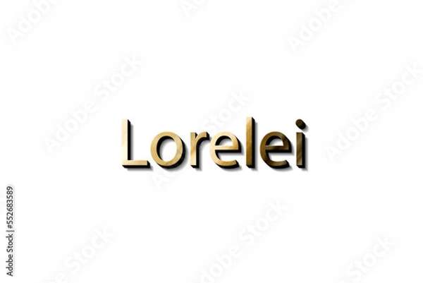 Fototapeta LORELEI NAME 3D