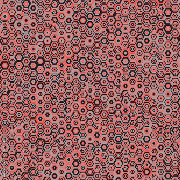 Fototapeta  Hexagonal Maze pattern abstract illustration