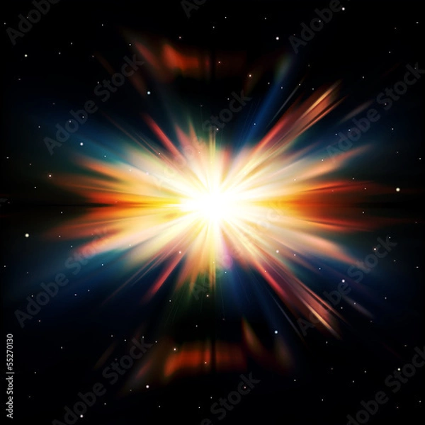 Obraz abstract space background with stars