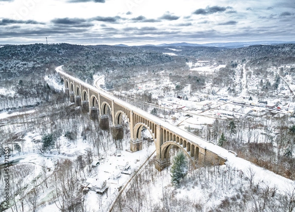 Obraz viaduct in the winter