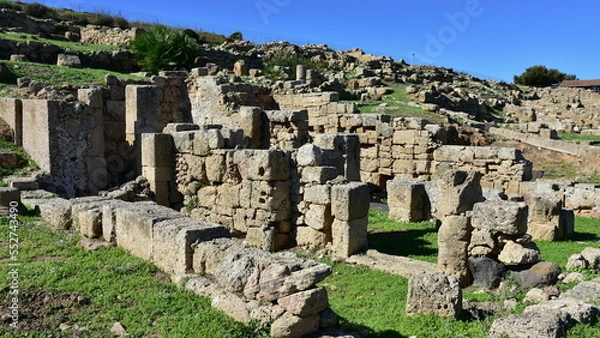 Fototapeta most important archaeological sites Tharros on island Sardinia