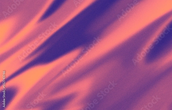 Fototapeta Abstract pink and orange color background with gradient and grain effect Digital noise Texture wallpaper