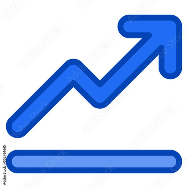 Fototapeta graph blue icon