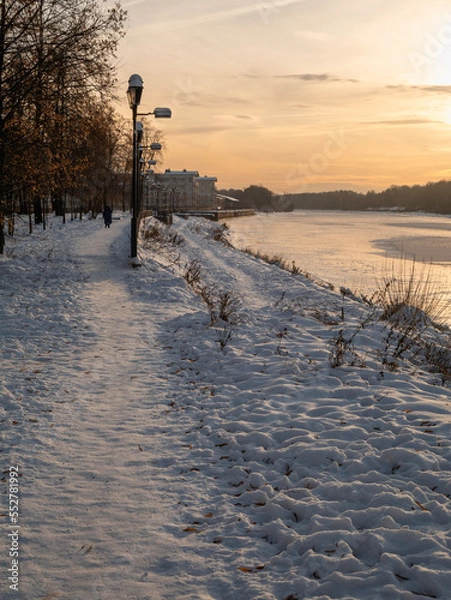 Obraz sunset in winter