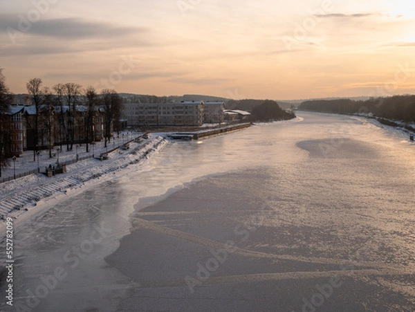 Obraz sunset in winter