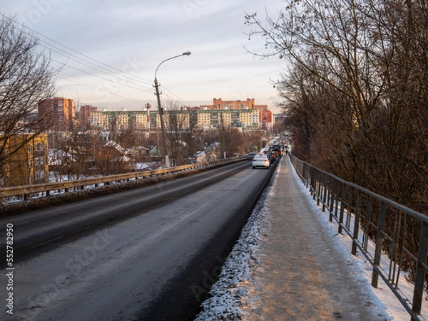 Obraz snow covered bridge