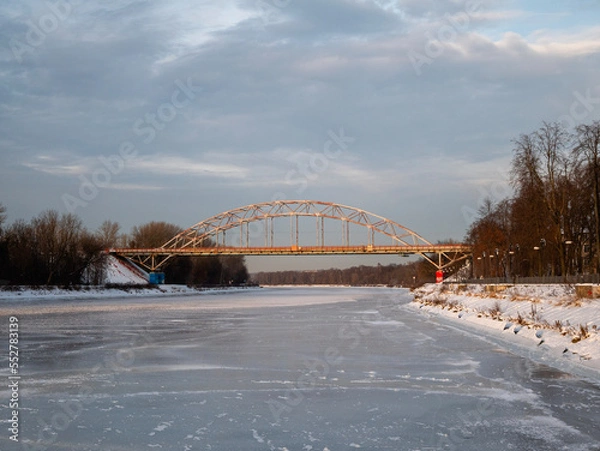Obraz bridge in winter