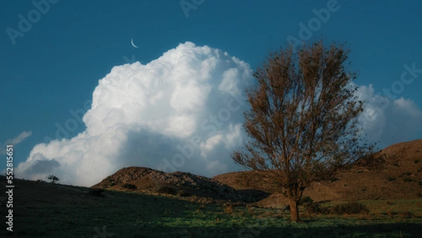Fototapeta clouds in the mountains