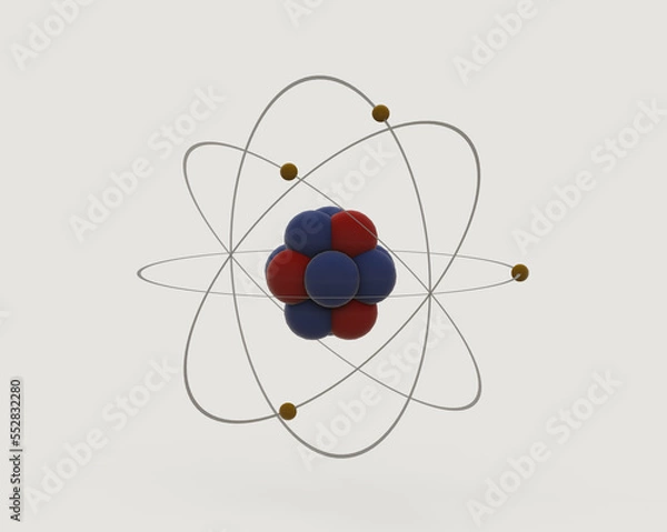 Obraz Rutherfords Atomic Model