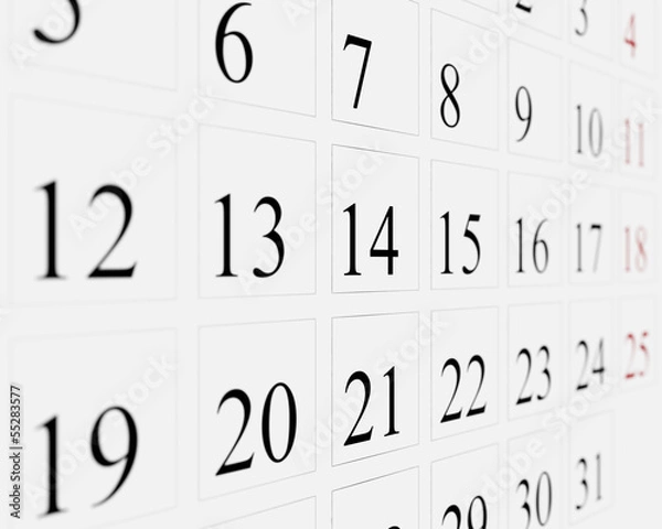 Obraz Days on calendar