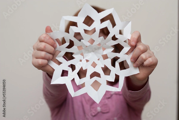 Obraz snowflake in hand