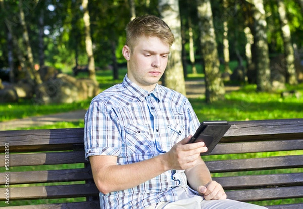 Obraz Reading young man