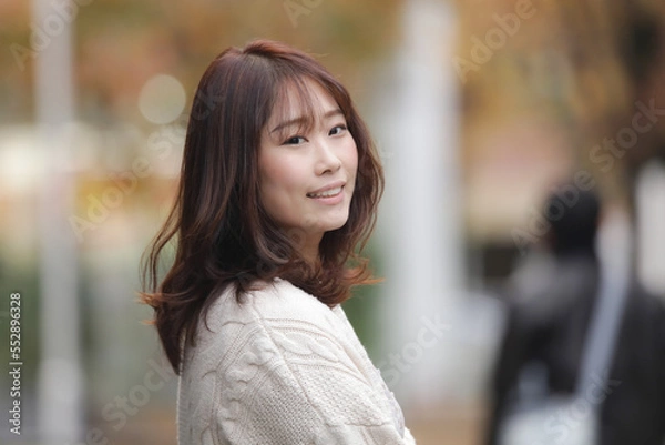 Fototapeta 笑顔の女性