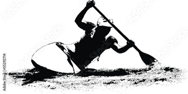 Obraz Kayak on a white background