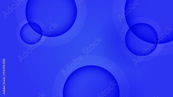 Fototapeta Abstract colourful blue background with circle