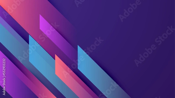 Fototapeta Abstract colourful design on dark purple background