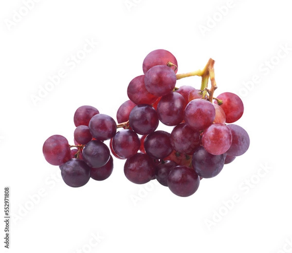 Fototapeta Grapes. Red grape. Grape branch isolated transparent png
