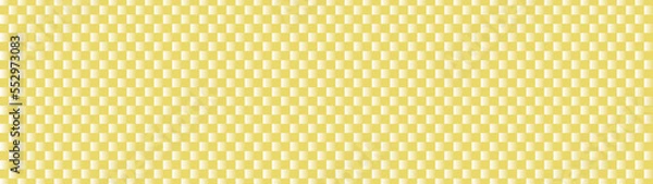 Fototapeta キラキラ光る金色の市松模様のおめでたい背景 - 目を引くバナー素材 - ワイド