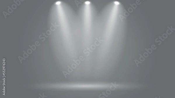 Obraz abstract spotlight background with grey color	
