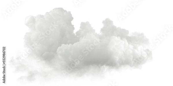 Fototapeta Kondensacja parowa cumulus pochmurny efekt specjalny 3D rendering png png