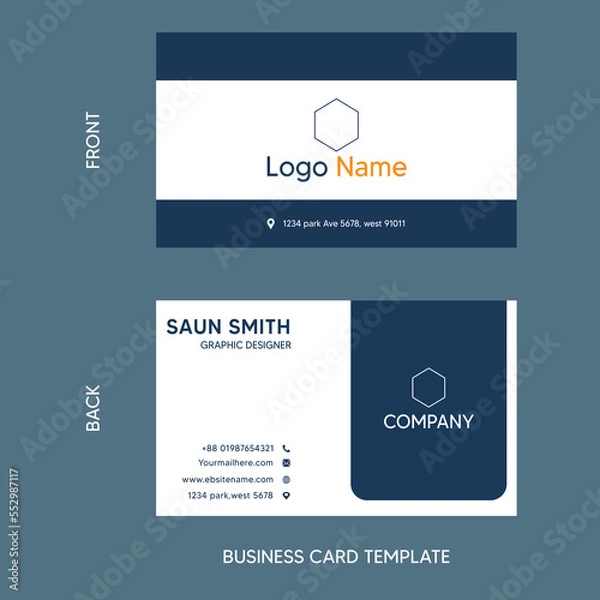 Obraz modern business card template
